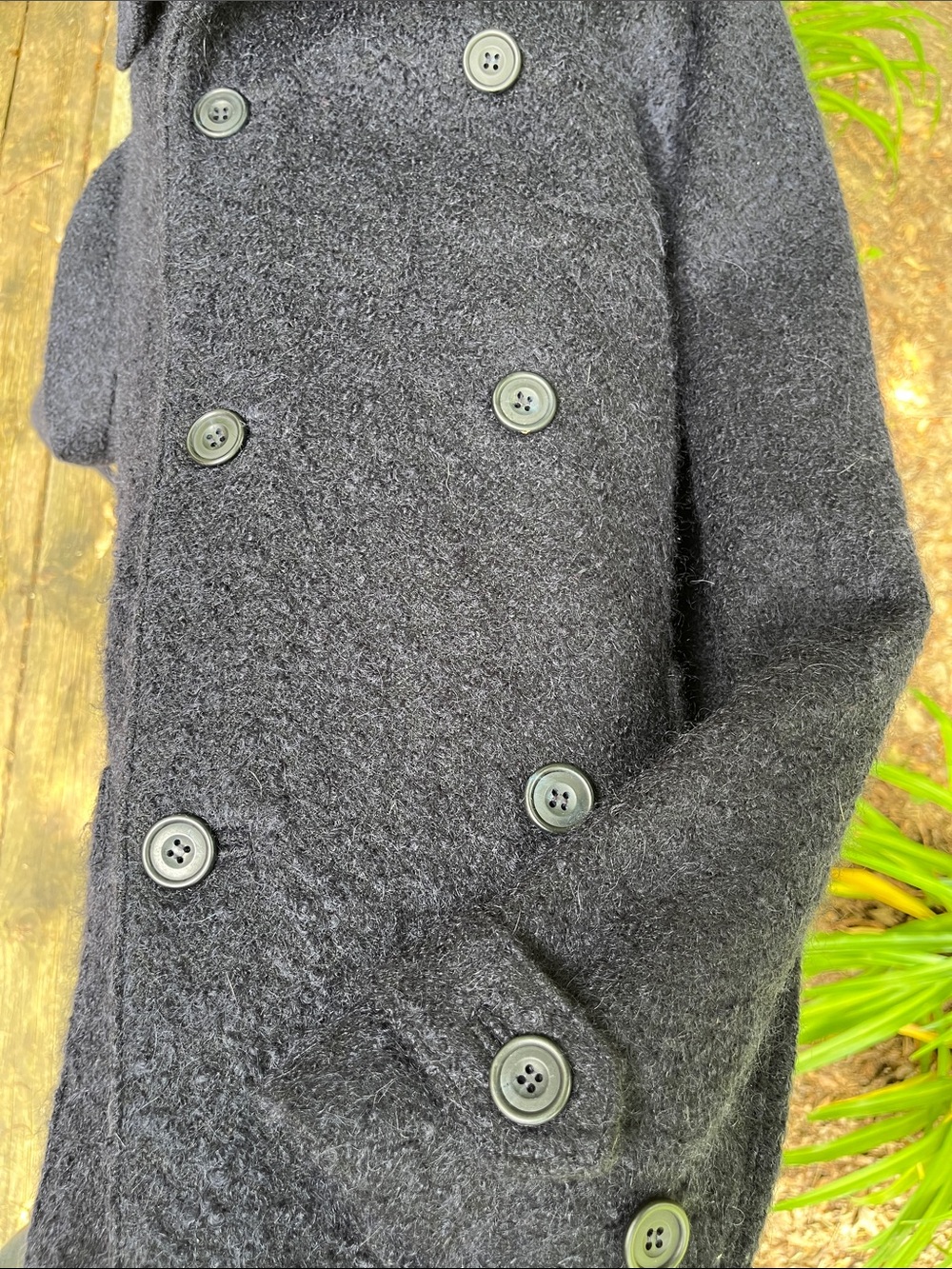 Richard James Navy Double-Breasted Pea Coat Wool Mohair Cashmere - Picture 5 of 8